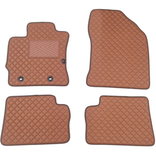 Ekonahast matid QuiltyMats TOYOTA AURIS 2012-2019a. (Pruun / pruunid õmblused)