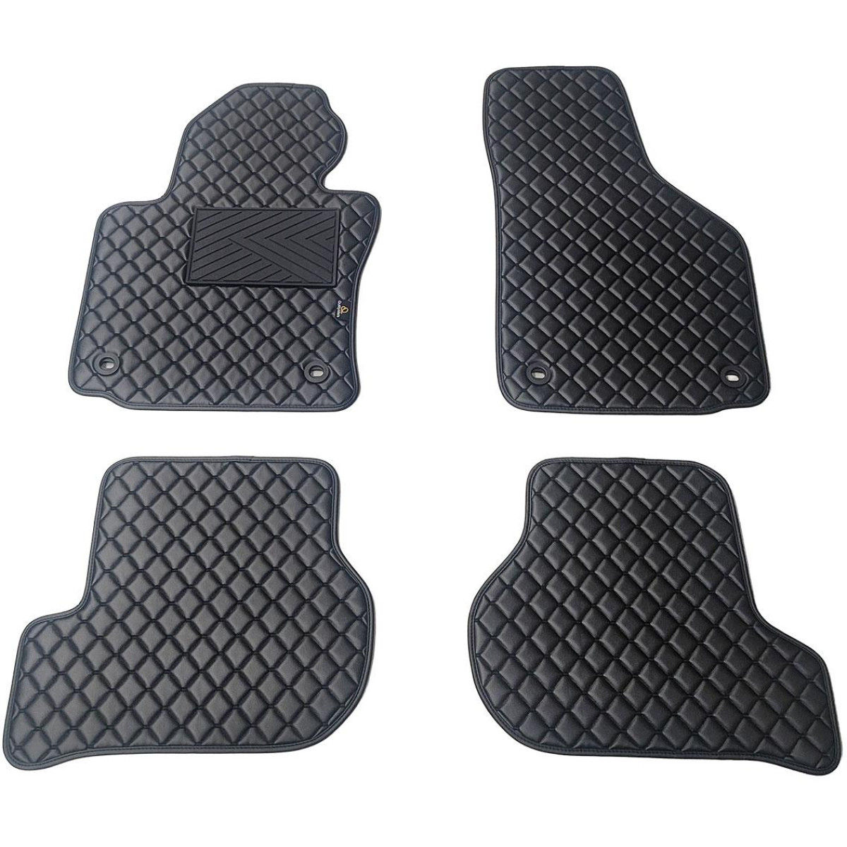 Ekonahast matid QuiltyMats VOLKSWAGEN GOLF 2003-2009a. (Must / mustad õmblused)