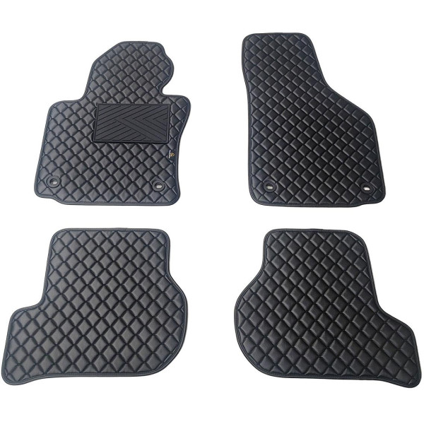 Ekonahast matid QuiltyMats VOLKSWAGEN GOLF 2003-2009a. (Must / mustad õmblused)