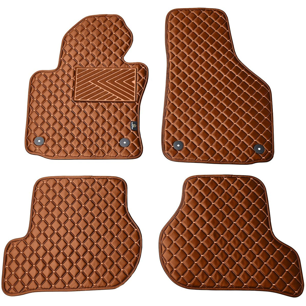Ekonahast matid QuiltyMats VOLKSWAGEN GOLF 2003-2009a. (Pruun / pruunid õmblused)