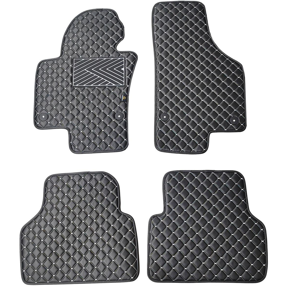 Ekonahast matid QuiltyMats VOLKSWAGEN TIGUAN 2007-2016a. (Must / hallid õmblused)