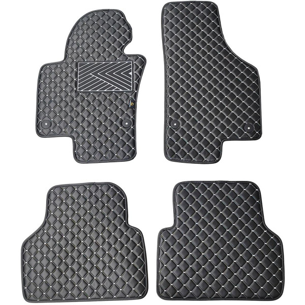 Ekonahast matid QuiltyMats VOLKSWAGEN TIGUAN 2007-2016a. (Must / hallid õmblused)
