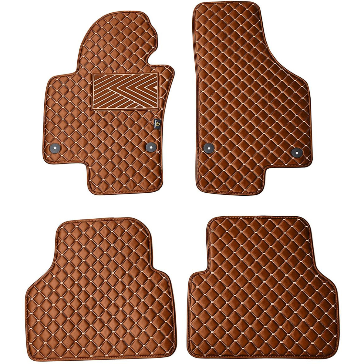 Ekonahast matid QuiltyMats VOLKSWAGEN TIGUAN 2007-2016a. (Pruun / pruunid õmblused)