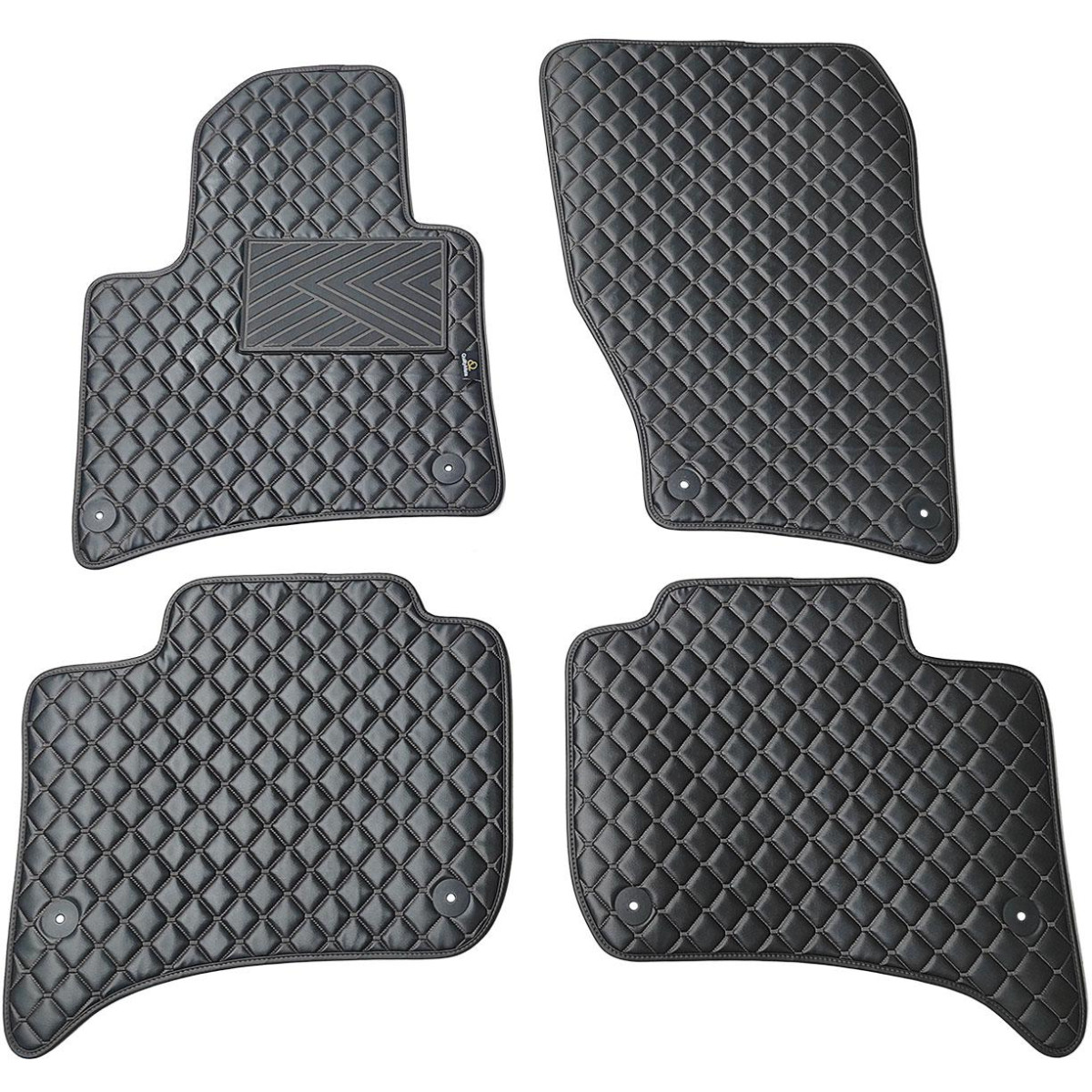 Ekonahast matid QuiltyMats VOLKSWAGEN TOUAREG 2010-2018a. (Must / mustad õmblused)