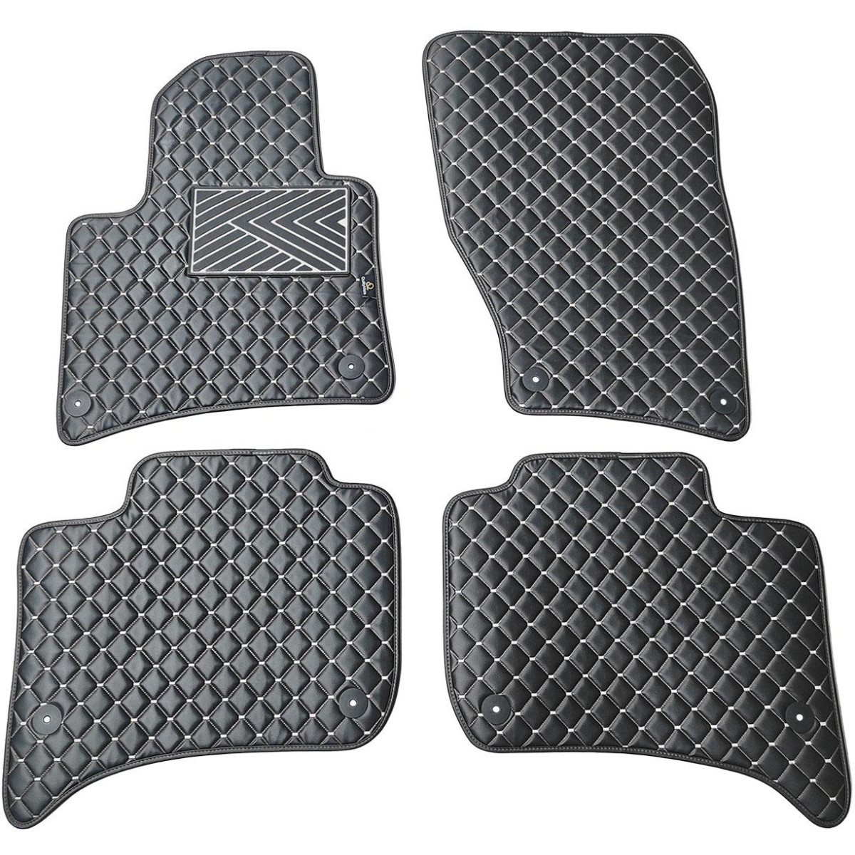 Ekonahast matid QuiltyMats VOLKSWAGEN TOUAREG 2010-2018a. (Must / hallid õmblused)