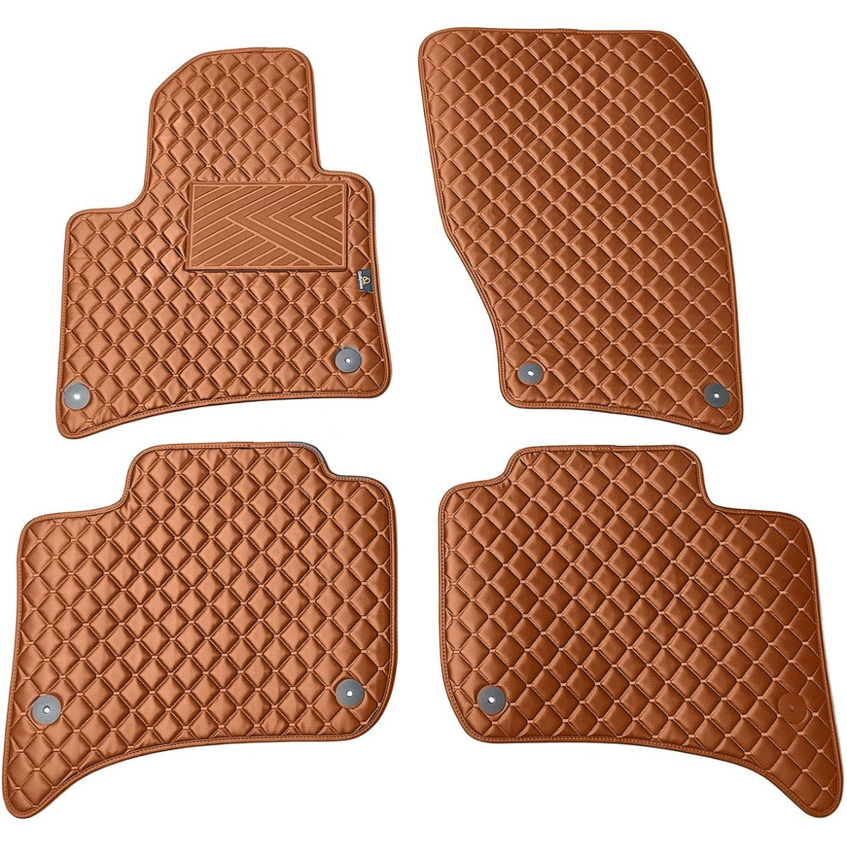 Ekonahast matid QuiltyMats VOLKSWAGEN TOUAREG 2010-2018a. (Pruun / pruunid õmblused)