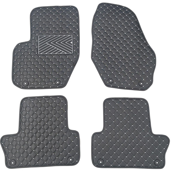 Ekonahast matid QuiltyMats VOLVO XC60 2008-2017a. (Must / hallid õmblused)