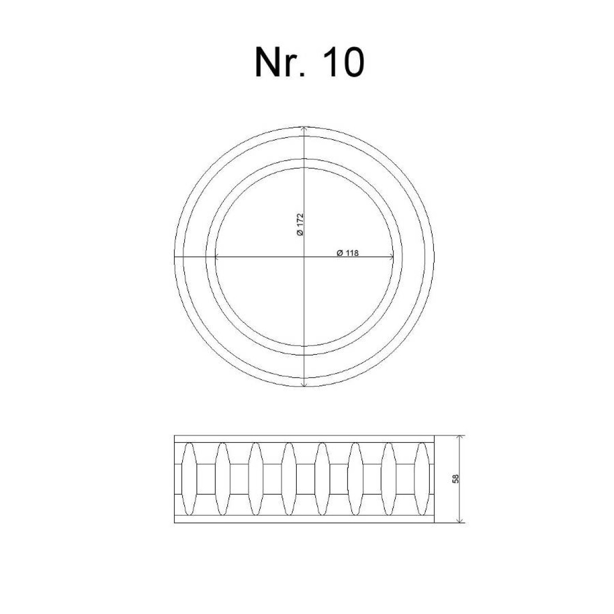Vedru tugevduskumm nr 10 maastur, buss