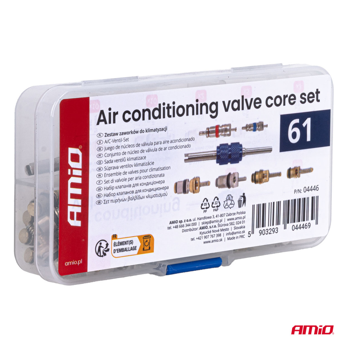 Kliimaseadme ventiilide komplekt, 61 tk. AMIO-04446