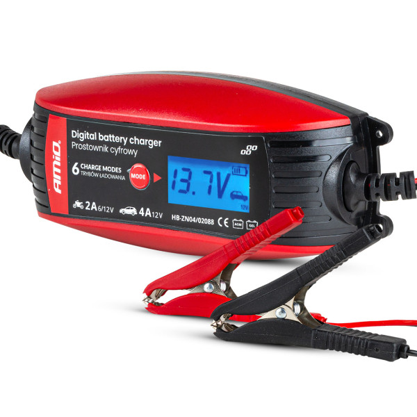 Digitaalne akulaadija DVL DBC 2A/4A 6V/12V AMIO-02088