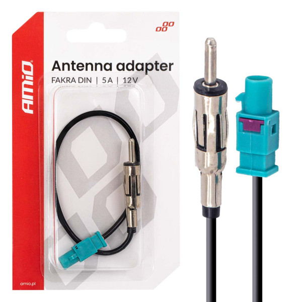FAKRA-DIN antenni adapter 5A 12V AMIO-04443