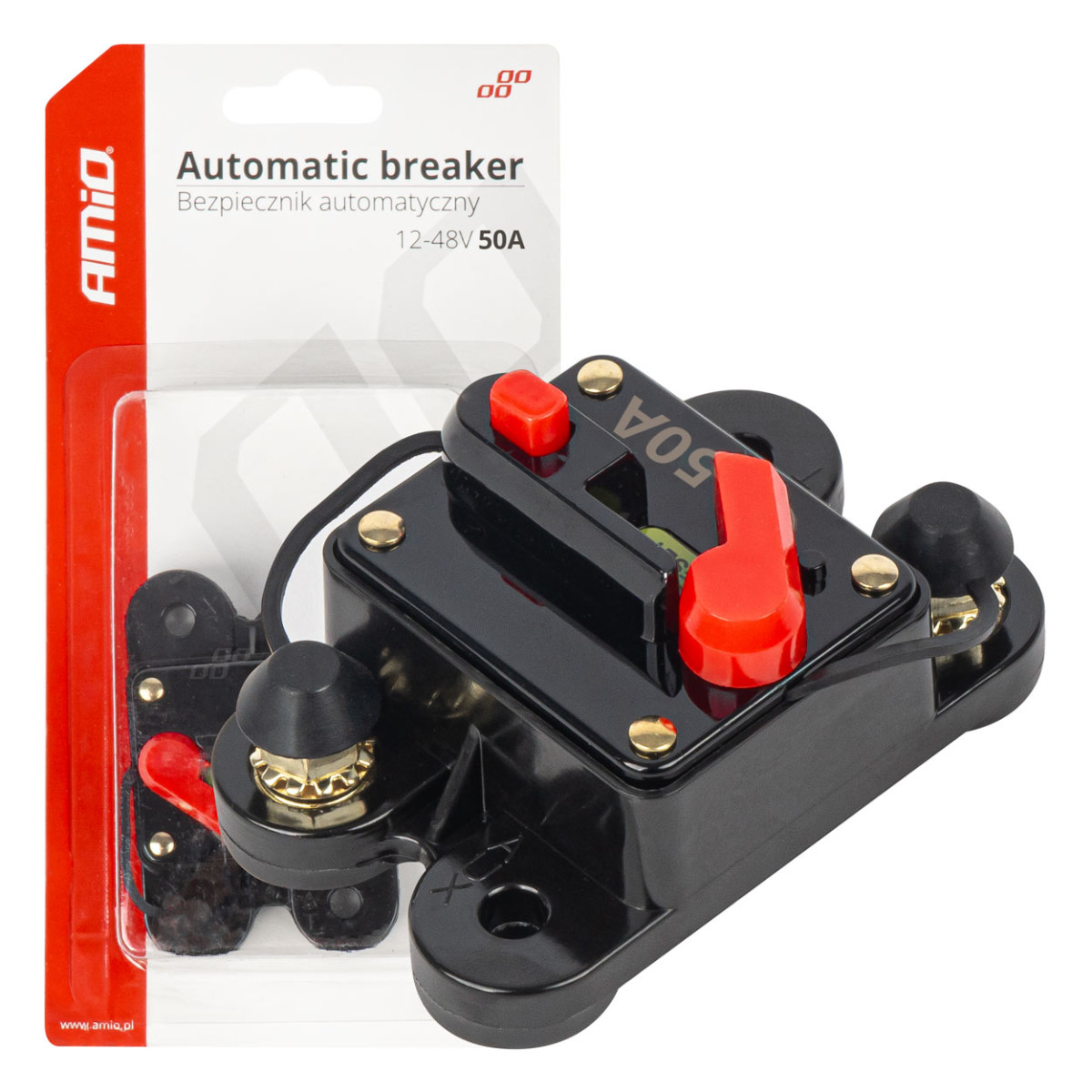 Automaatne kaitselüliti 50 A, 12–48 V, AMIO-03825
