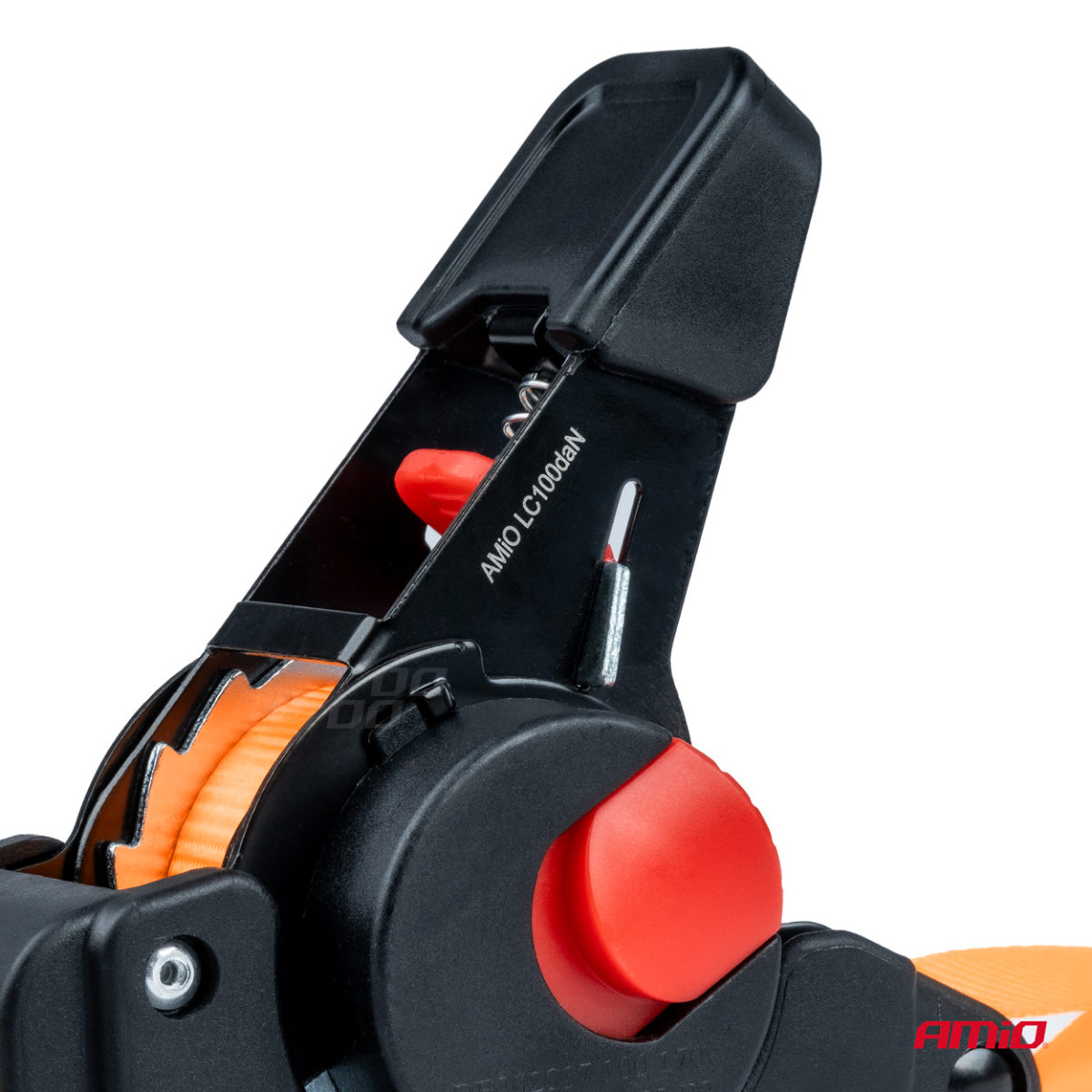 Kaubakinnitusrihm automaatse kerimismehhanismiga 200 kg, 2 m x 18 mm, S-TÜÜP AMIO-03323