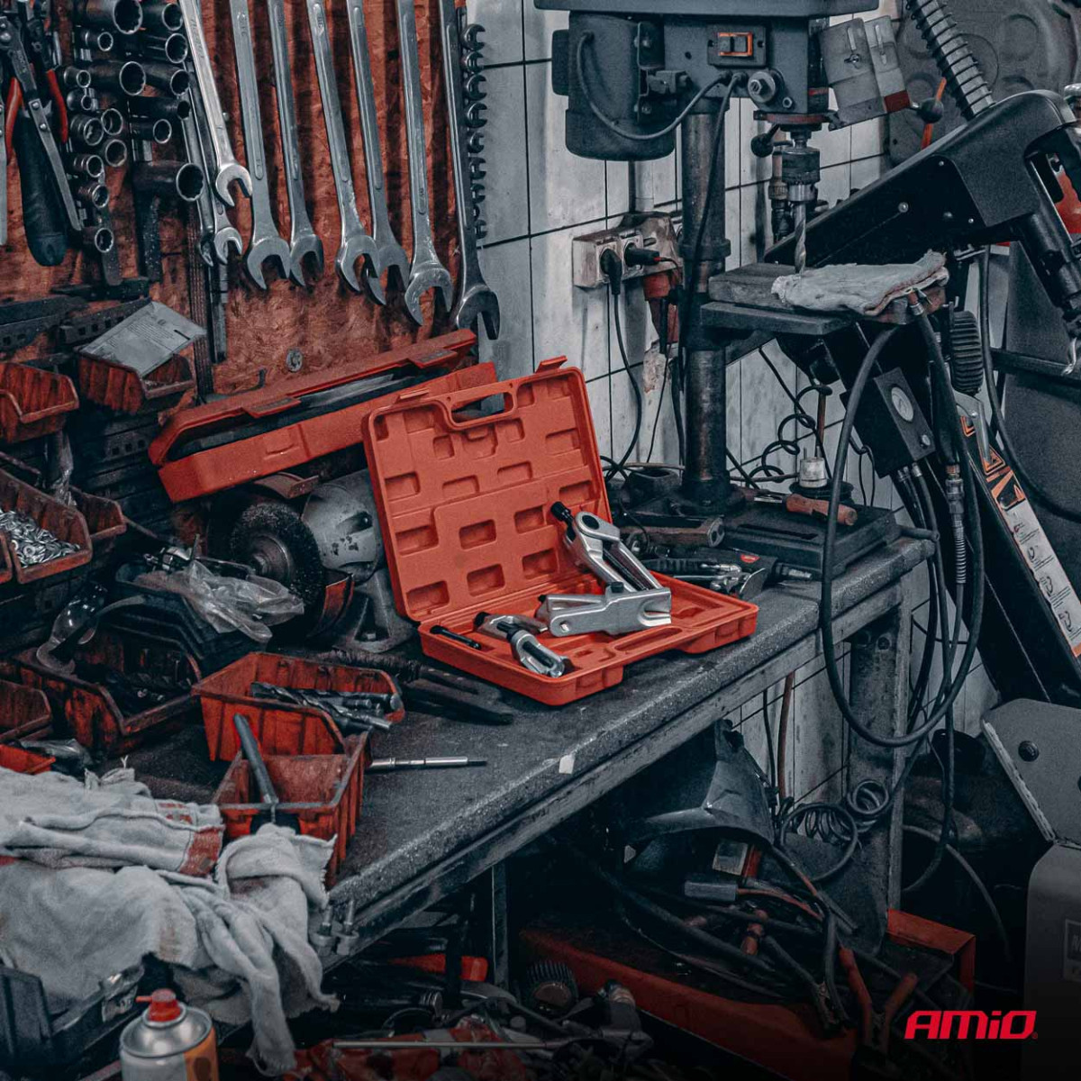 Kuulliigendi ja roolivarda otste eemaldustööriistade komplekt, 5 osa. AMIO-04767