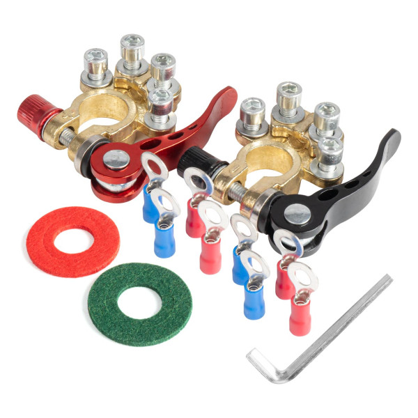 Universaalsed akuklemmid 4 ühendusega, vask AMiO-04058