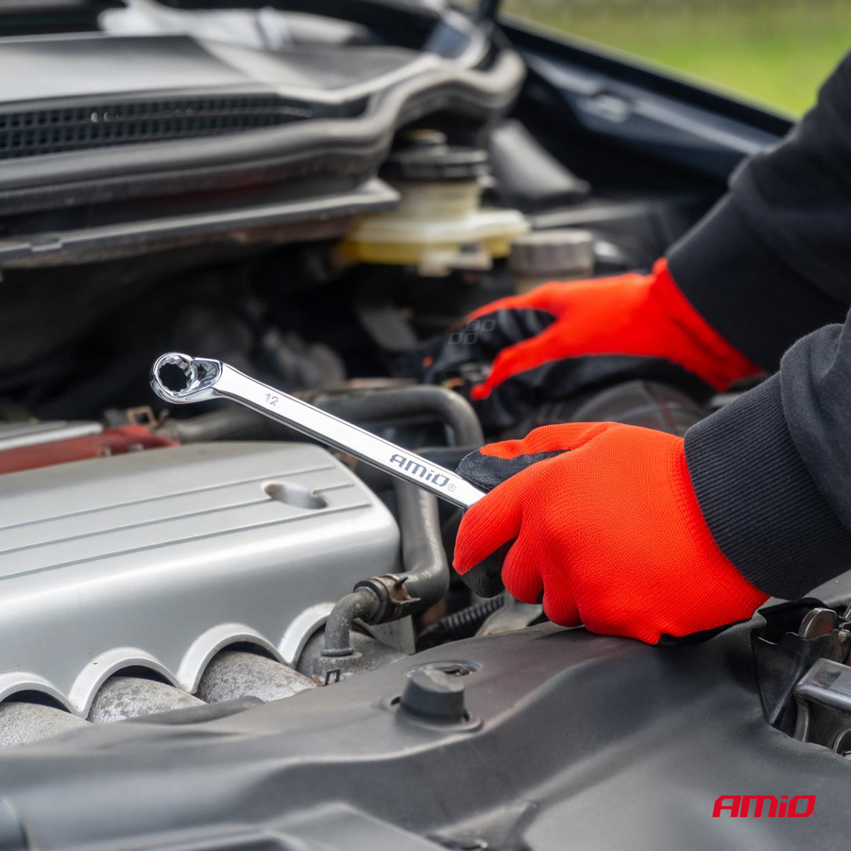 Lehtsilmusvõtmete komplekt, painutatud 6–32 mm, 12 tk, AMIO-04197