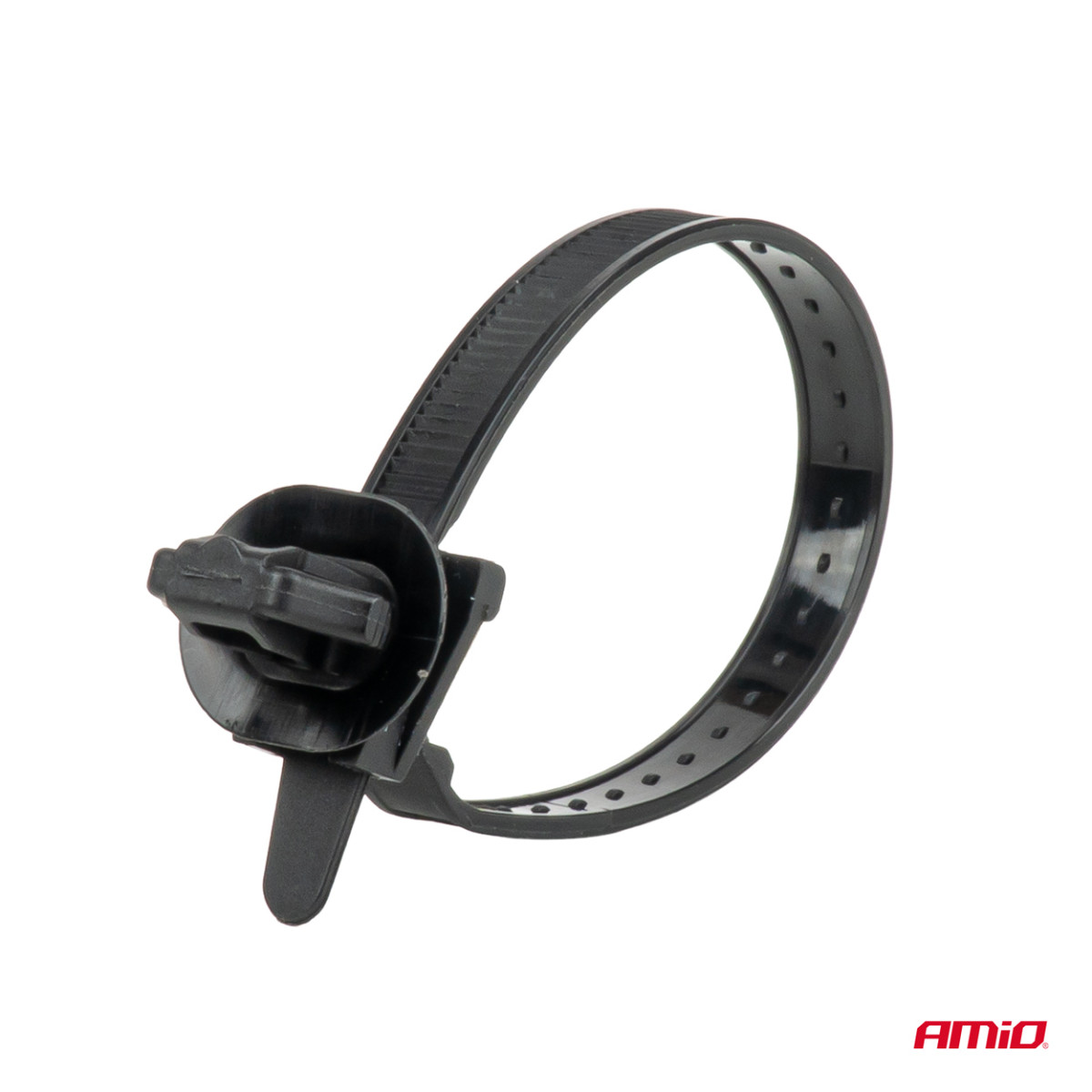Mustade kaablivitsade komplekt, 10 tk, AMIO-05043