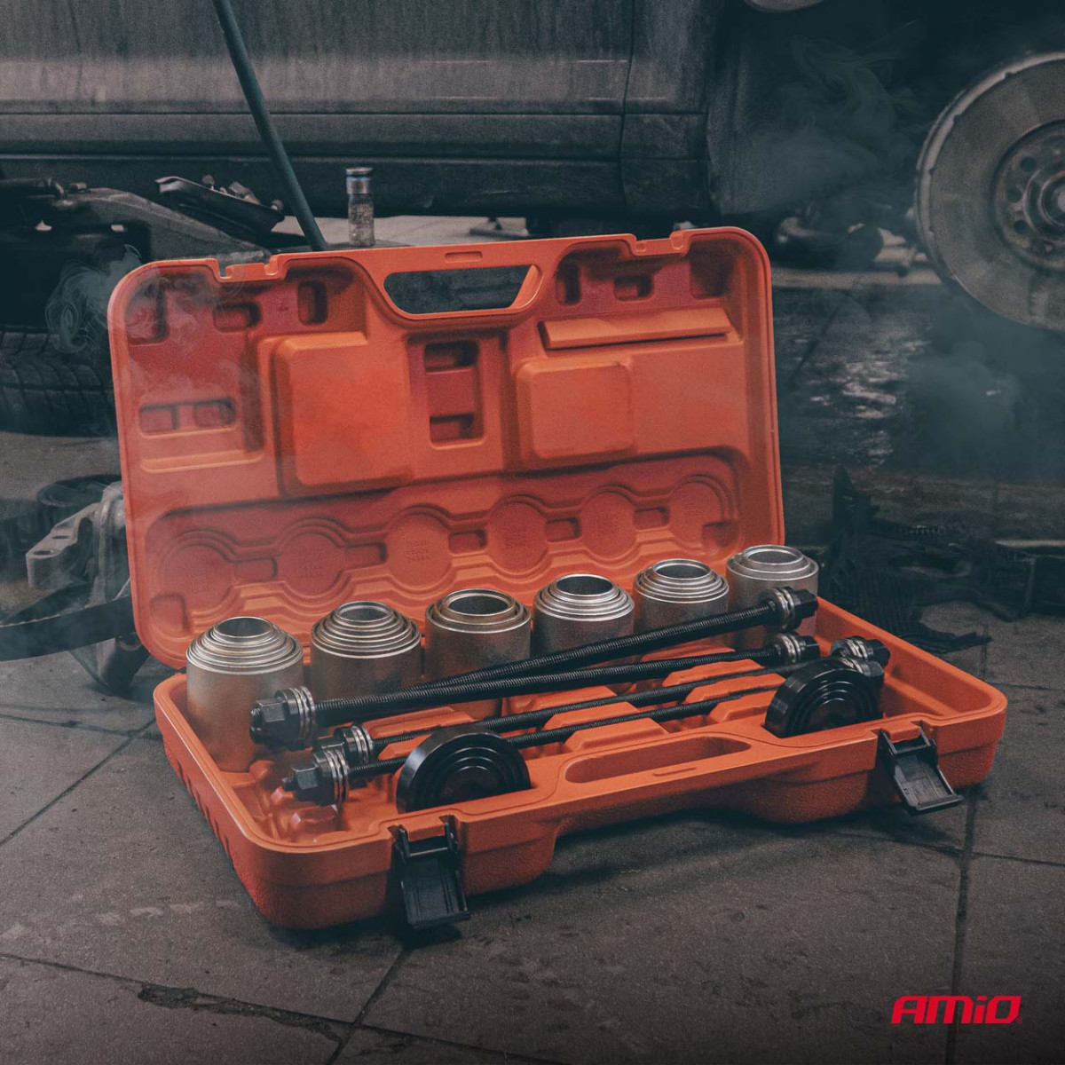 Hülsi sisestamise ja eemaldamise tööriistade komplekt, 26 osa. AMIO-04772