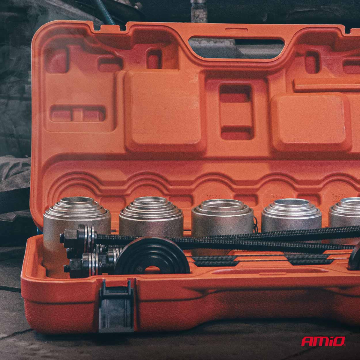 Hülsi sisestamise ja eemaldamise tööriistade komplekt, 26 osa. AMIO-04772