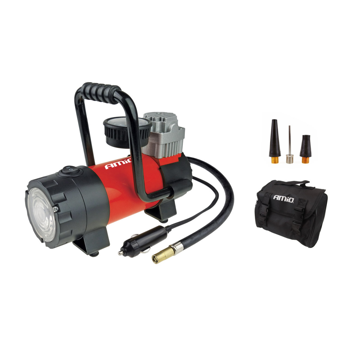 Autokompressor HQ LED-valgustusega 12V ACOMP-06 AMIO-02180