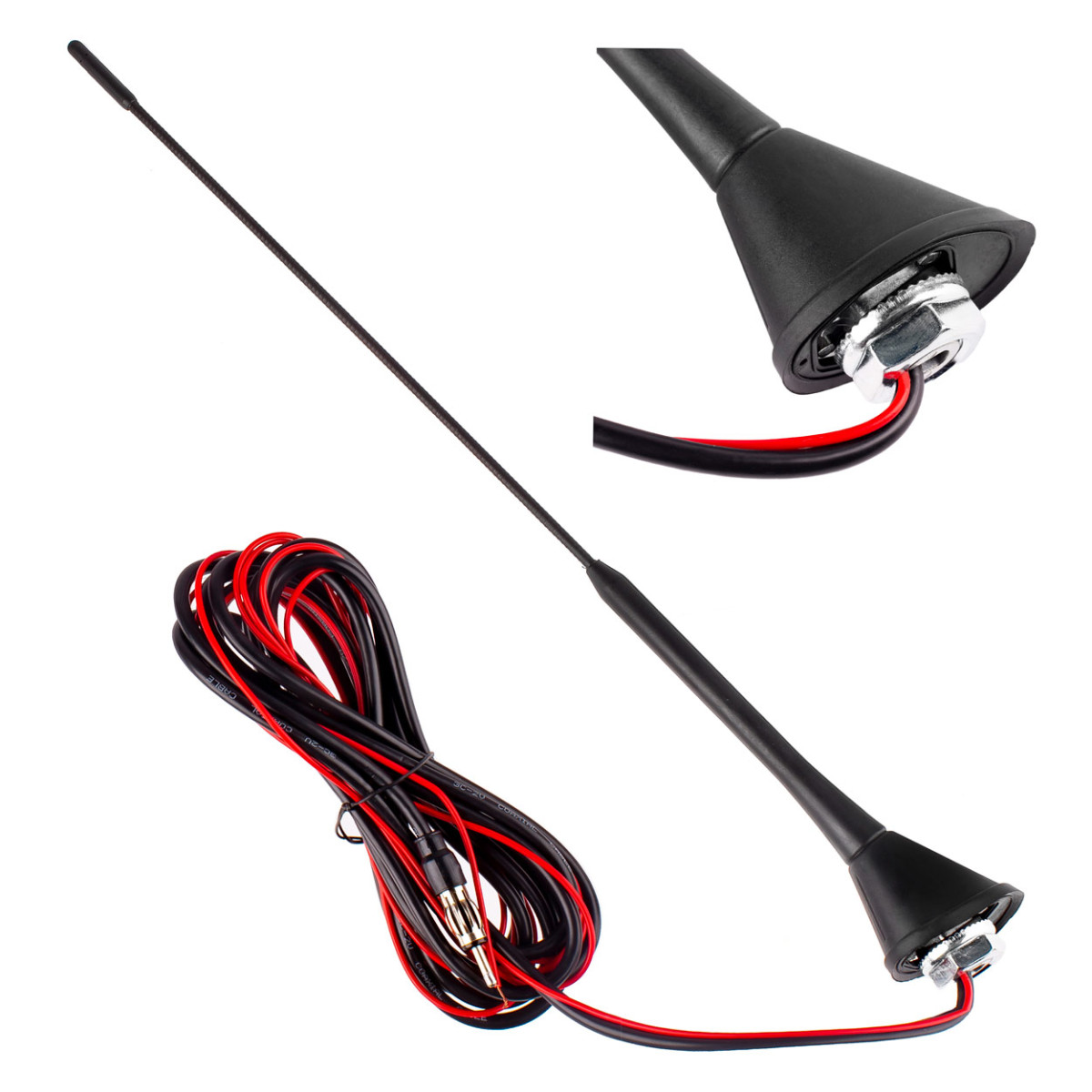 Autoantenn 40 cm võimendiga, ANT08 AMIO-01511