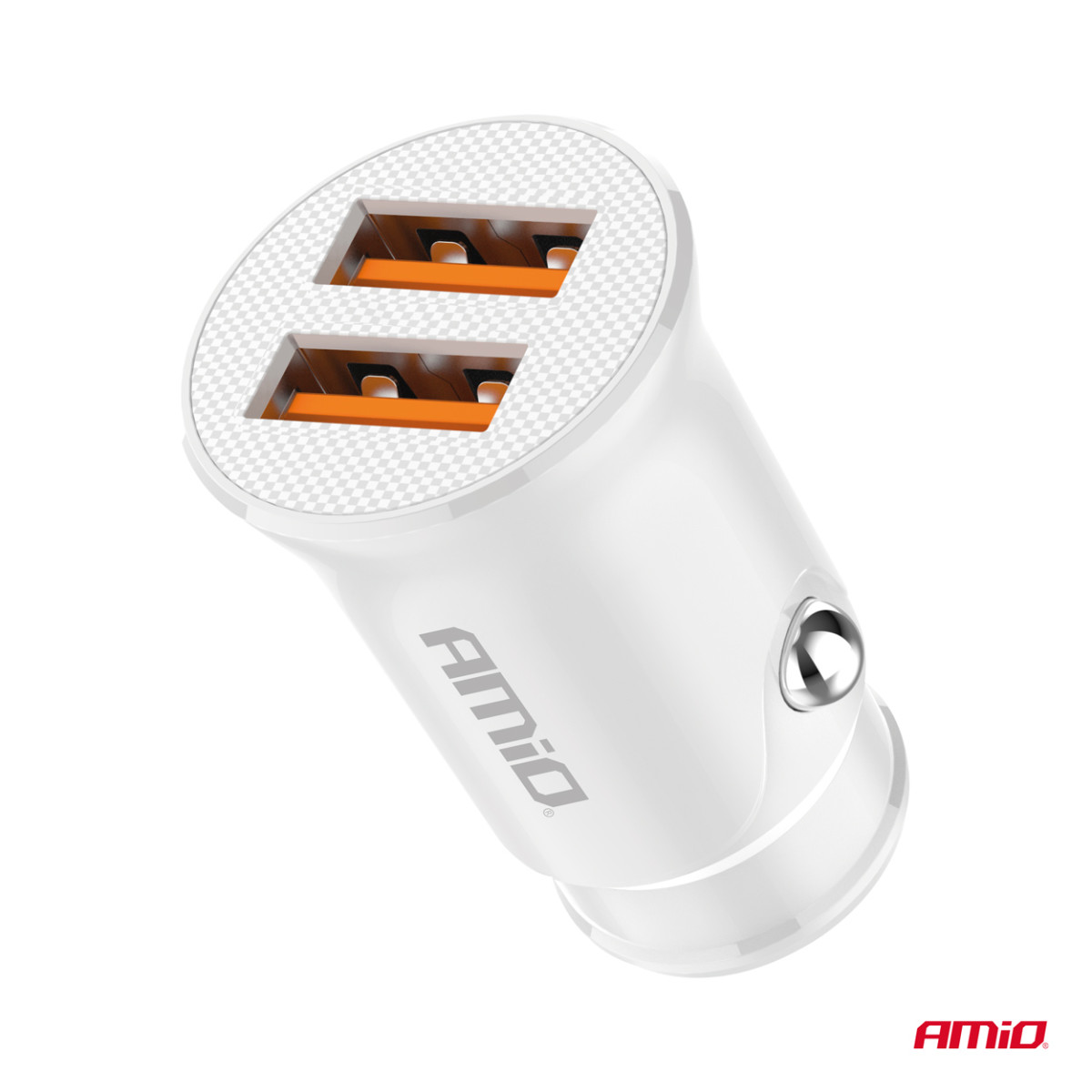 Autolaadija 2x USB-A 2.1A 12/24V AMiO-03872