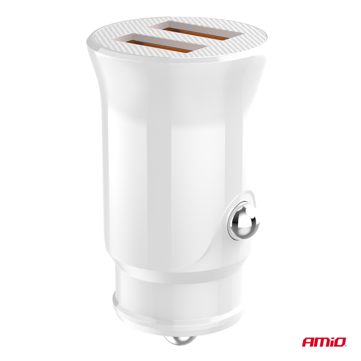 Autolaadija 2x USB-A 2.1A 12/24V AMiO-03872