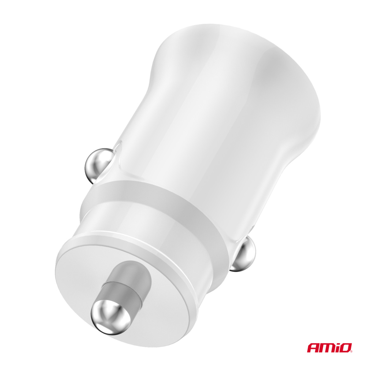 Autolaadija 2x USB-A 2.1A 12/24V AMiO-03872