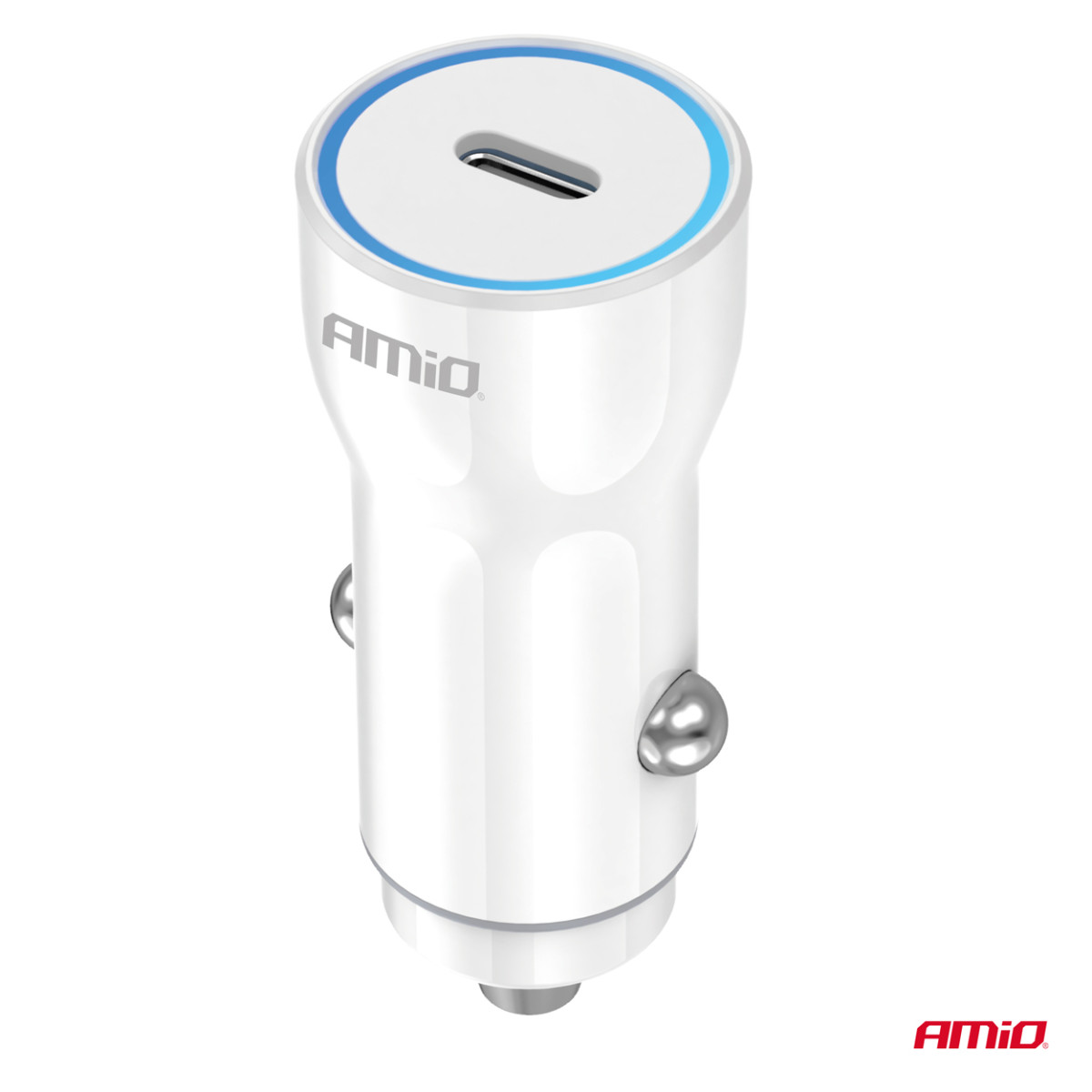 Autolaadija USB-C 20W 12/24V AMiO-03880
