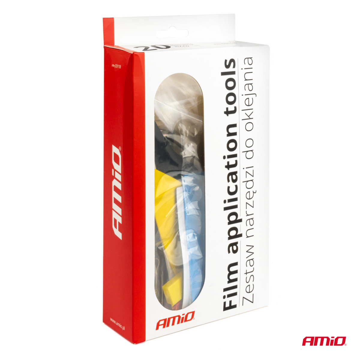 Autokile pealekandmise tööriistade komplekt 24 osa, AMIO-03118