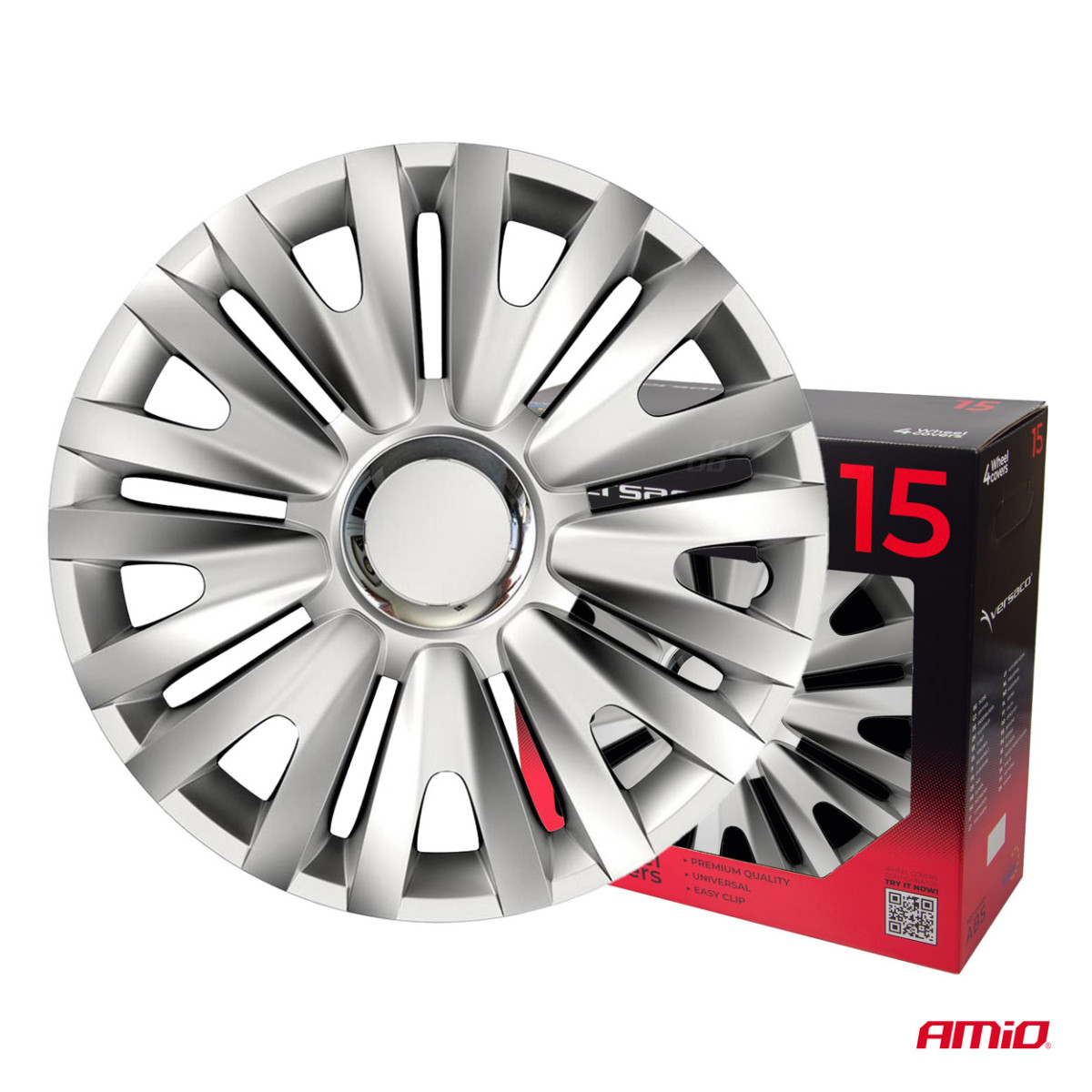 Rattakatted 4 tk. Royal, hõbedane 15"