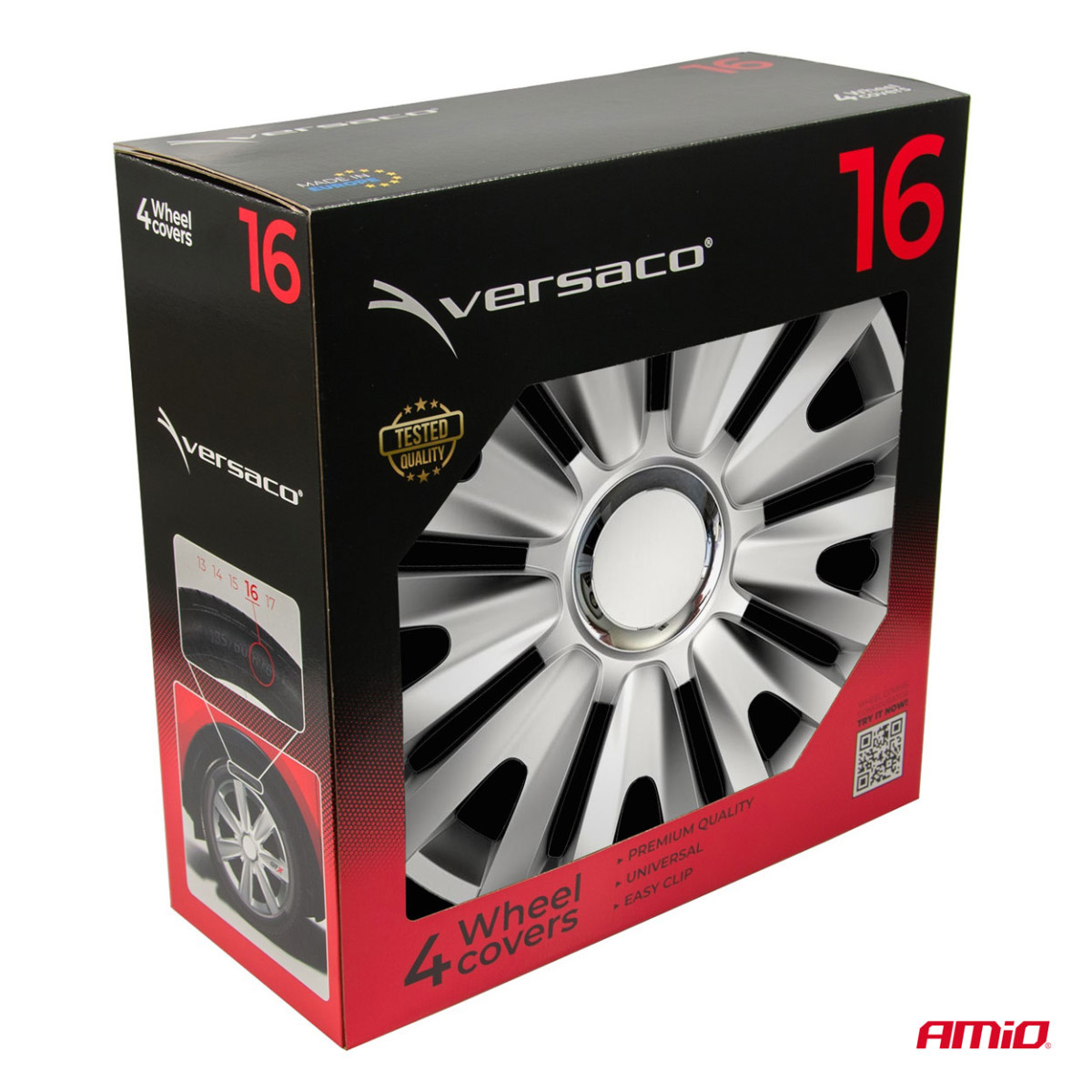 Rattakatted 4 tk. Royal, hõbedane 16"