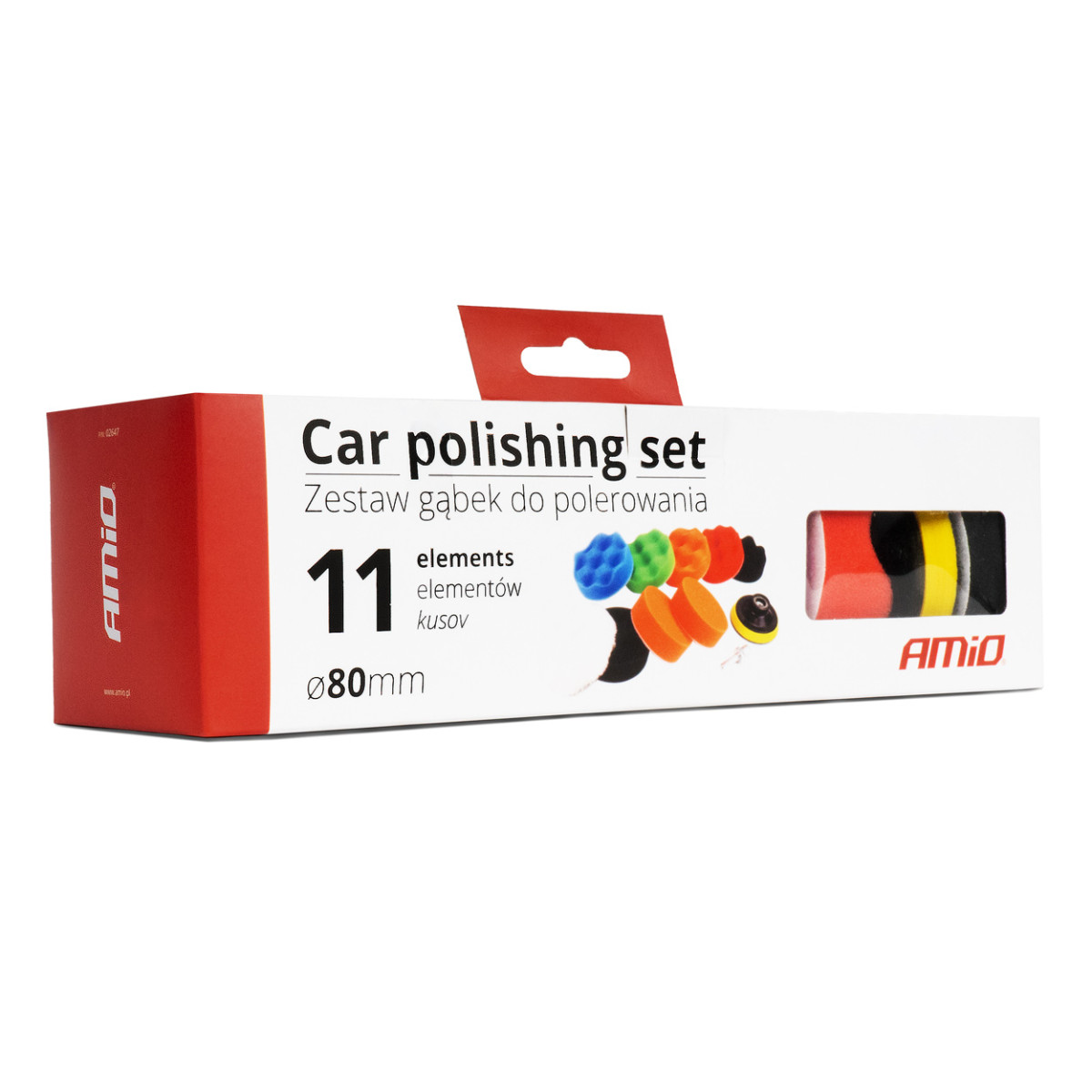 Auto poleerimisketaste komplekt 8 tk x 80 mm AMIO-02647