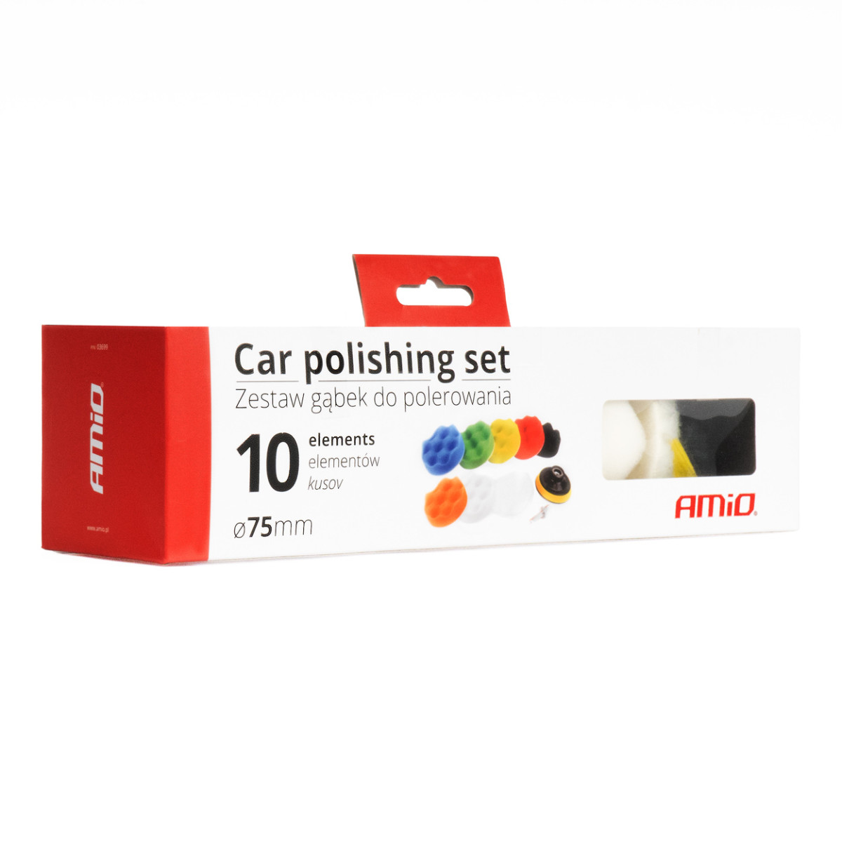 Auto poleerimiskomplekt, 7 osa. 80 mm AMIO-03699