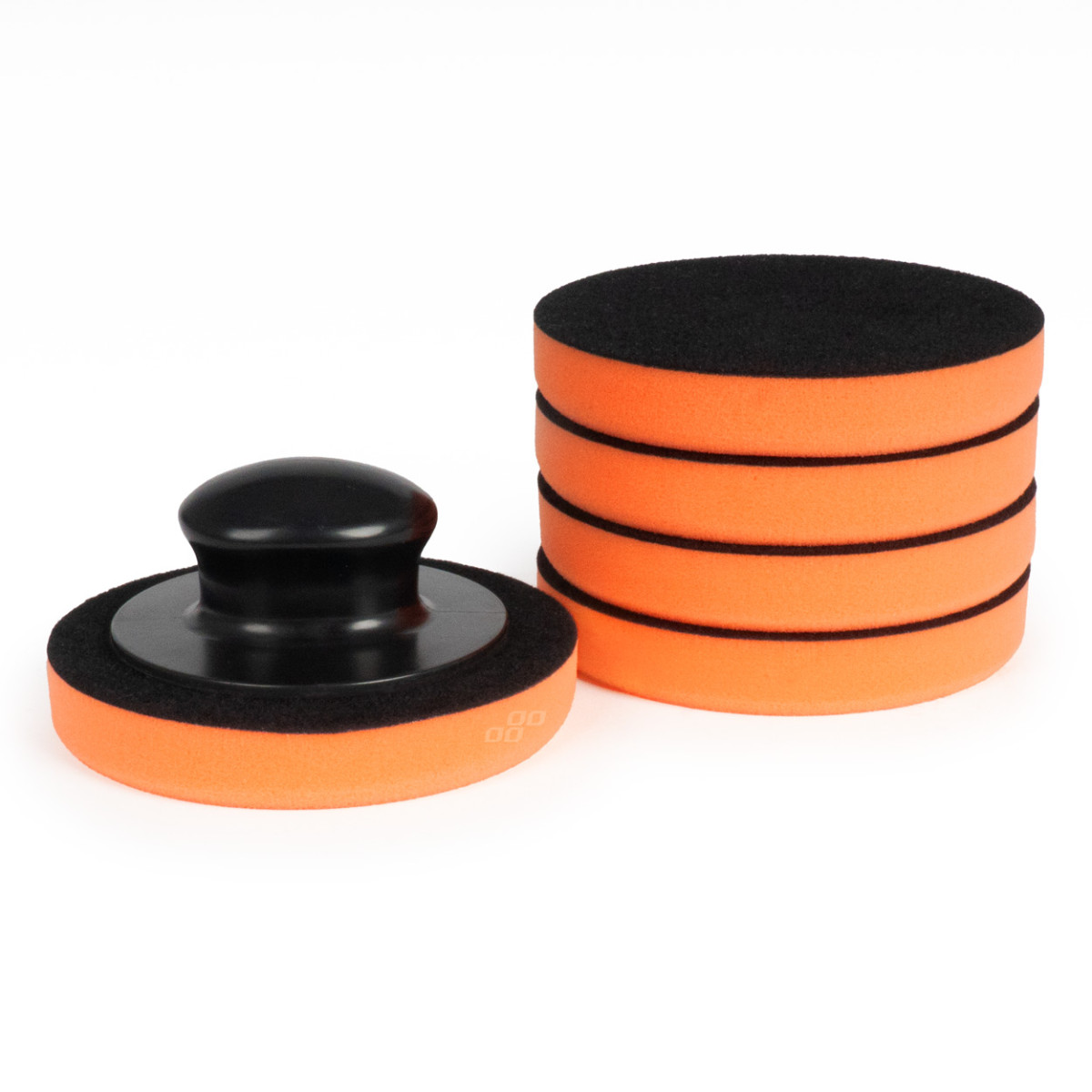 Autovaha/poleerimispadjade komplekt käepidemega, 125 mm, 5 tk, AMIO-02903