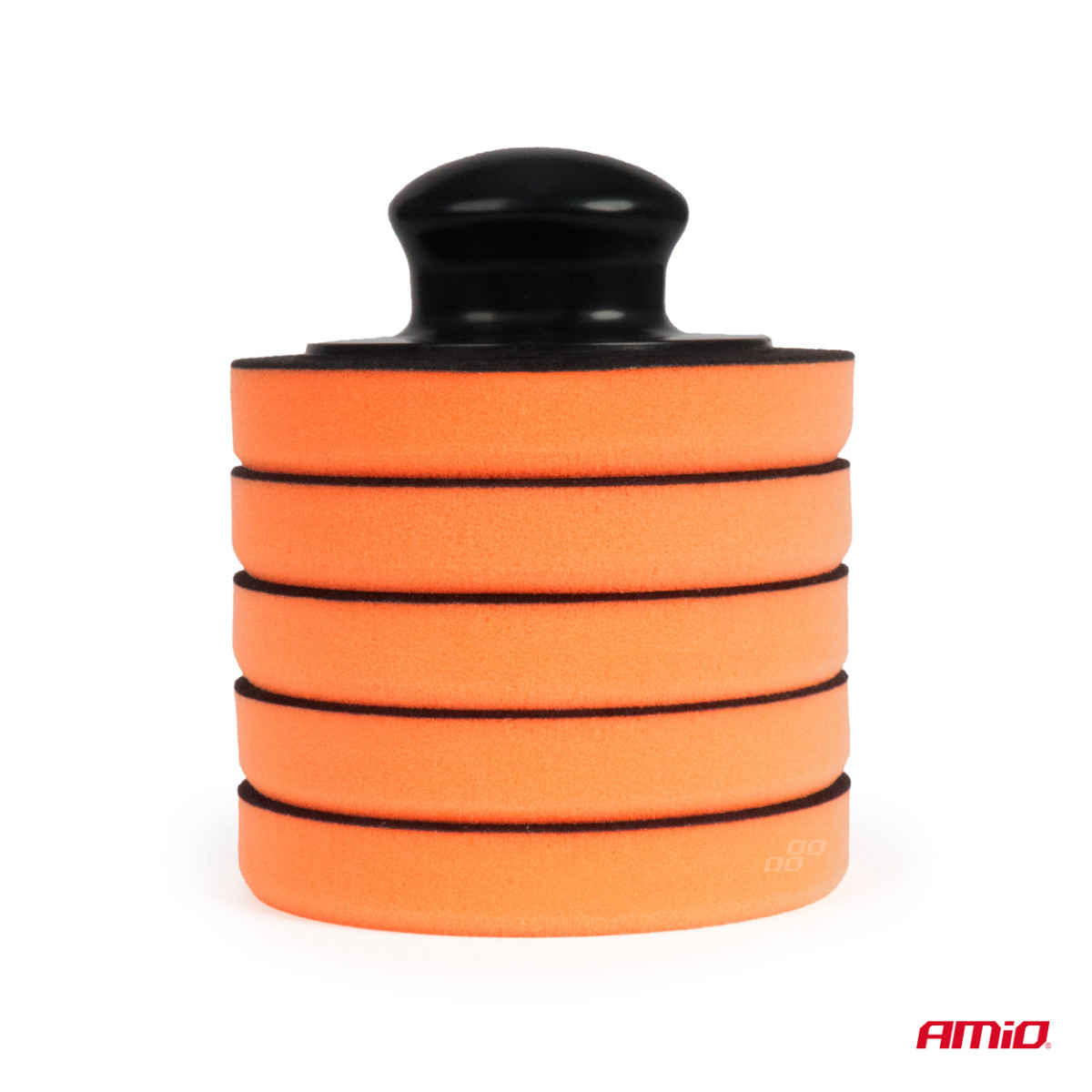 Autovaha/poleerimispadjade komplekt käepidemega, 125 mm, 5 tk, AMIO-02903