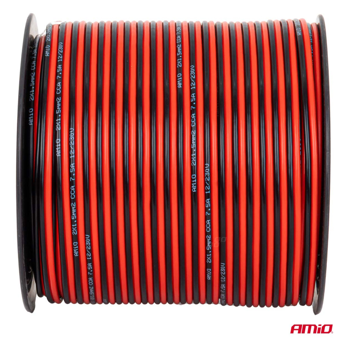 Kahesooneline CCA-kaabel, 2x1,5mm² 100m 7,5A AMIO-04459