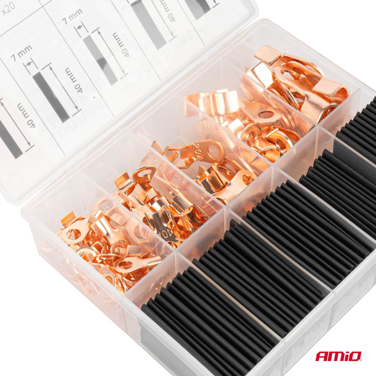 Connectors and heat shrinkable tube set AMIO-03933