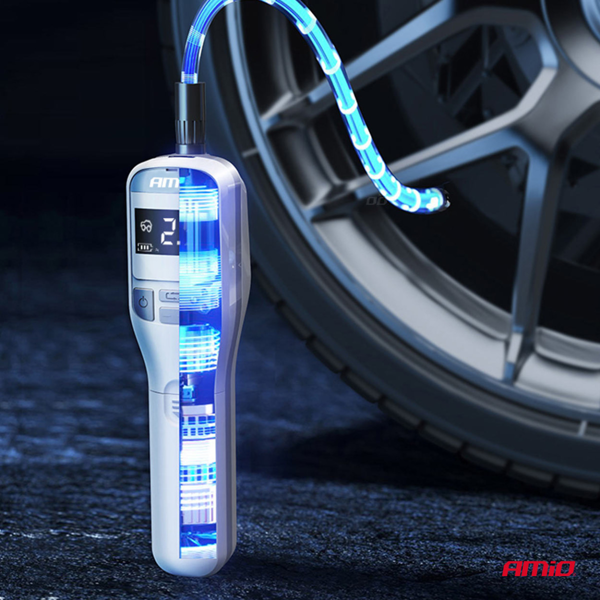 Juhtmevaba autokompressor 40W koos akupangaga AMIO-03689