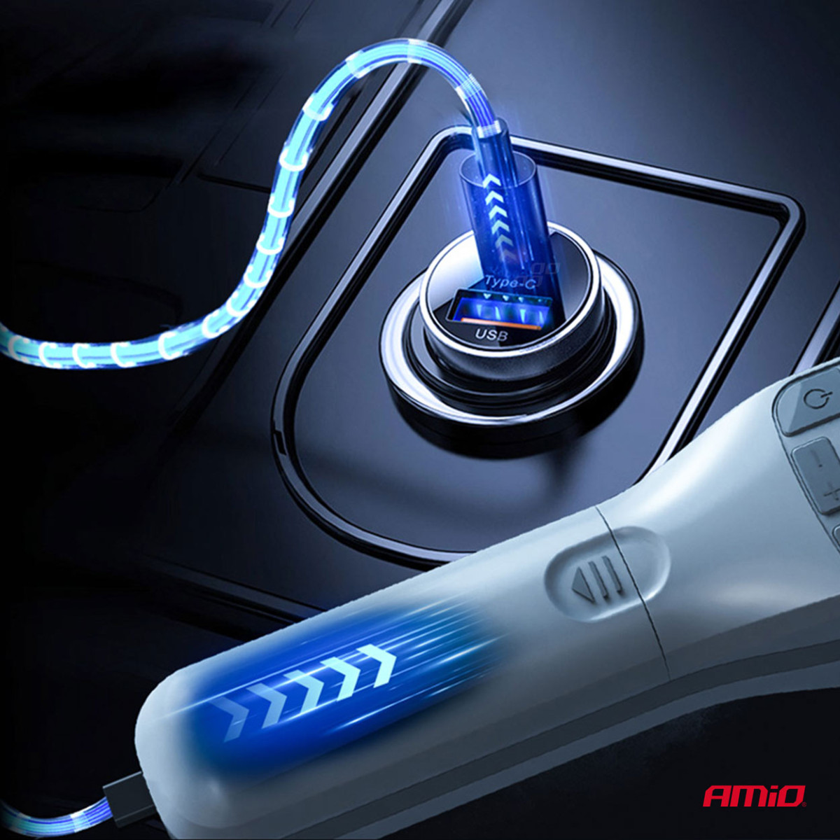 Juhtmevaba autokompressor 40W koos akupangaga AMIO-03689