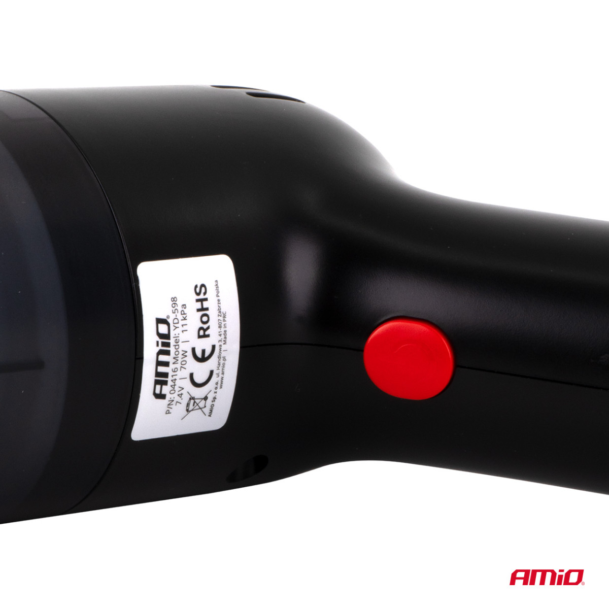 Juhtmeta autotolmuimeja 70 W, 11 kPa, USB-C, HEPA filtriga, VC-08 AMIO-04416