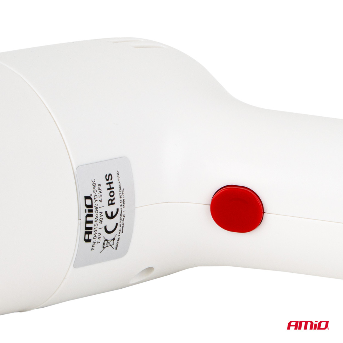 Juhtmeta autotolmuimeja 40 W, 4,5 kPa, USB-C, HEPA filtriga, VC-07 AMIO-04415