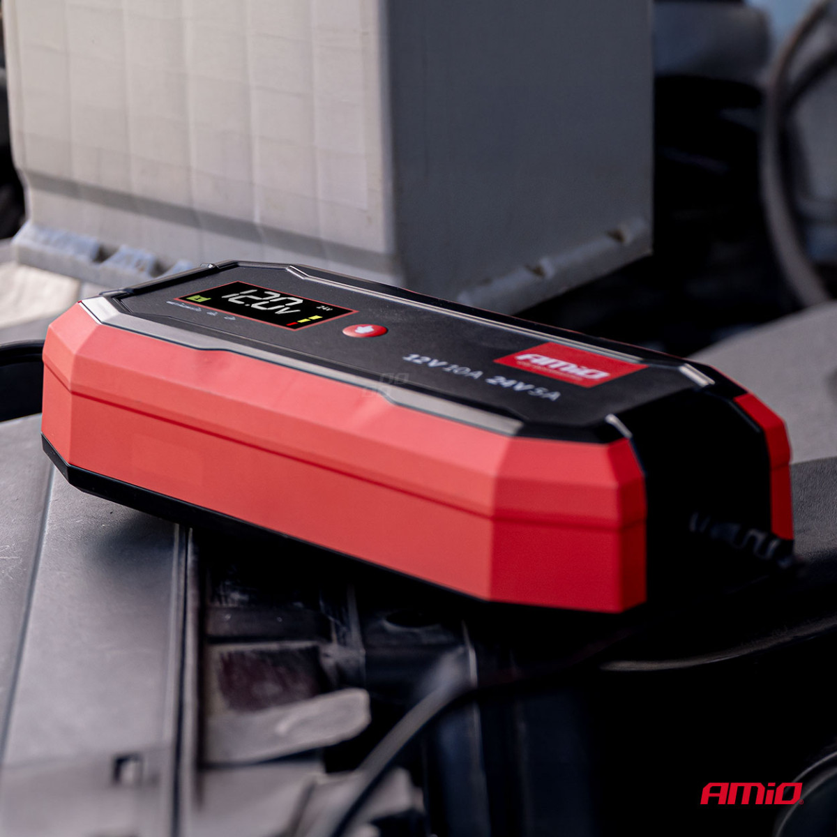 Digitaalne akulaadija AGM/GEL/STD/LiFePO4 10A 12/24V PRO AMIO-04528