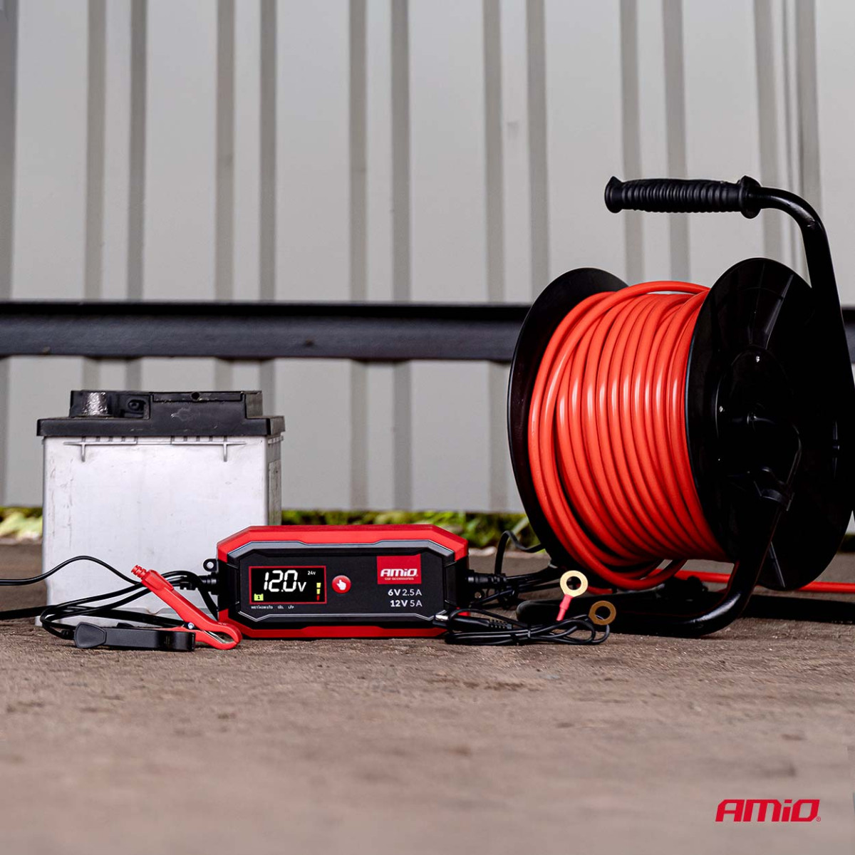 Digitaalne akulaadija AGM/GEL/STD/LiFePO4 5A 6/12V PRO AMIO-04527