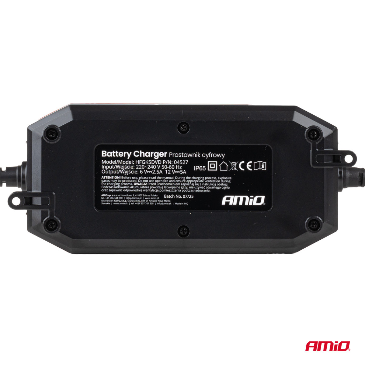 Digitaalne akulaadija AGM/GEL/STD/LiFePO4 5A 6/12V PRO AMIO-04527