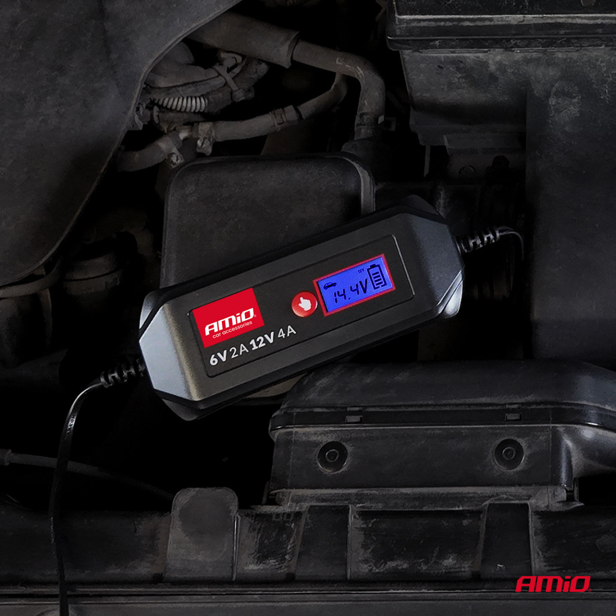 Digitaalne akulaadija STD/GEL/AGM/WET 4A 6/12V AMIO-04523