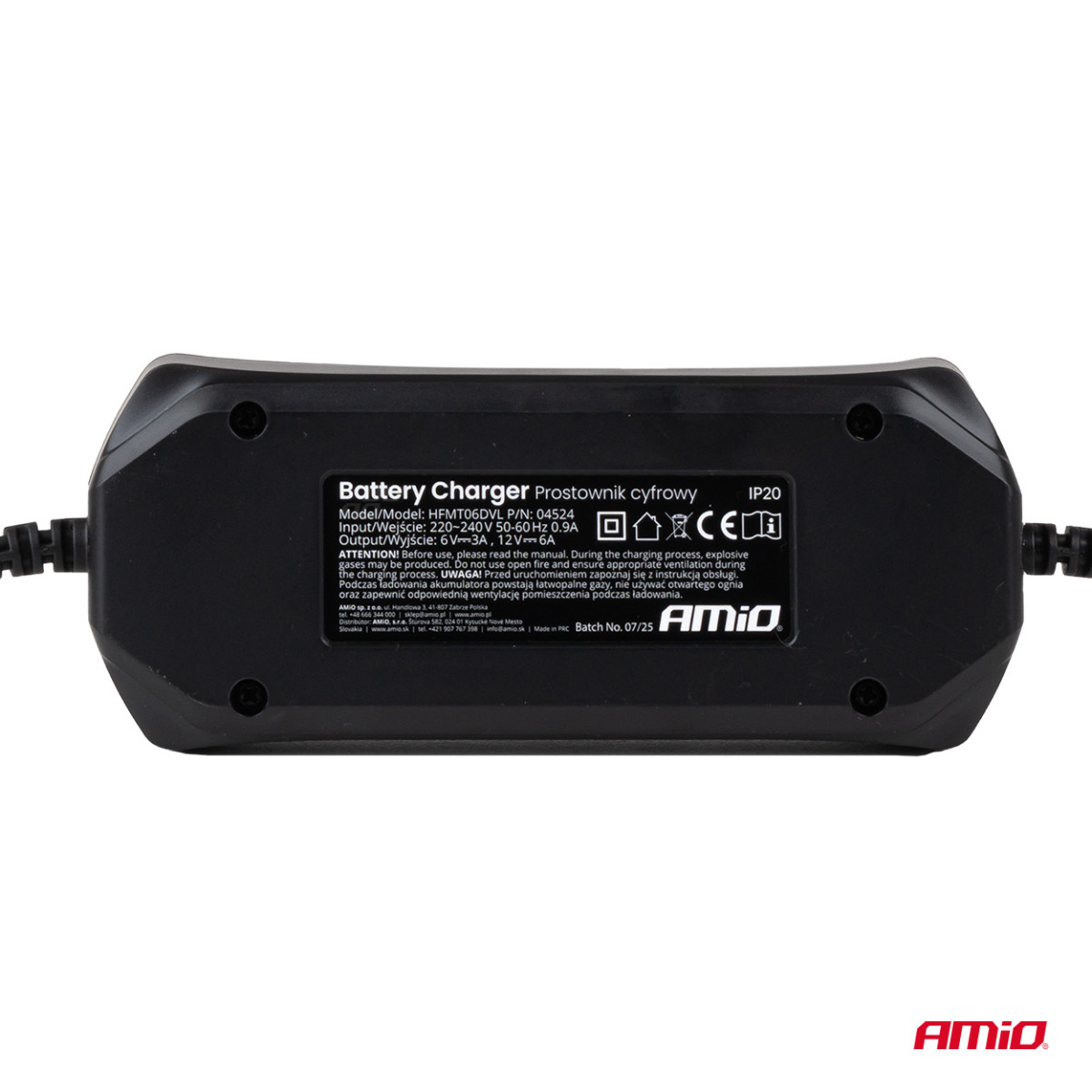 Digitaalne akulaadija STD/GEL/AGM/WET 6A 6/12V AMIO-04524