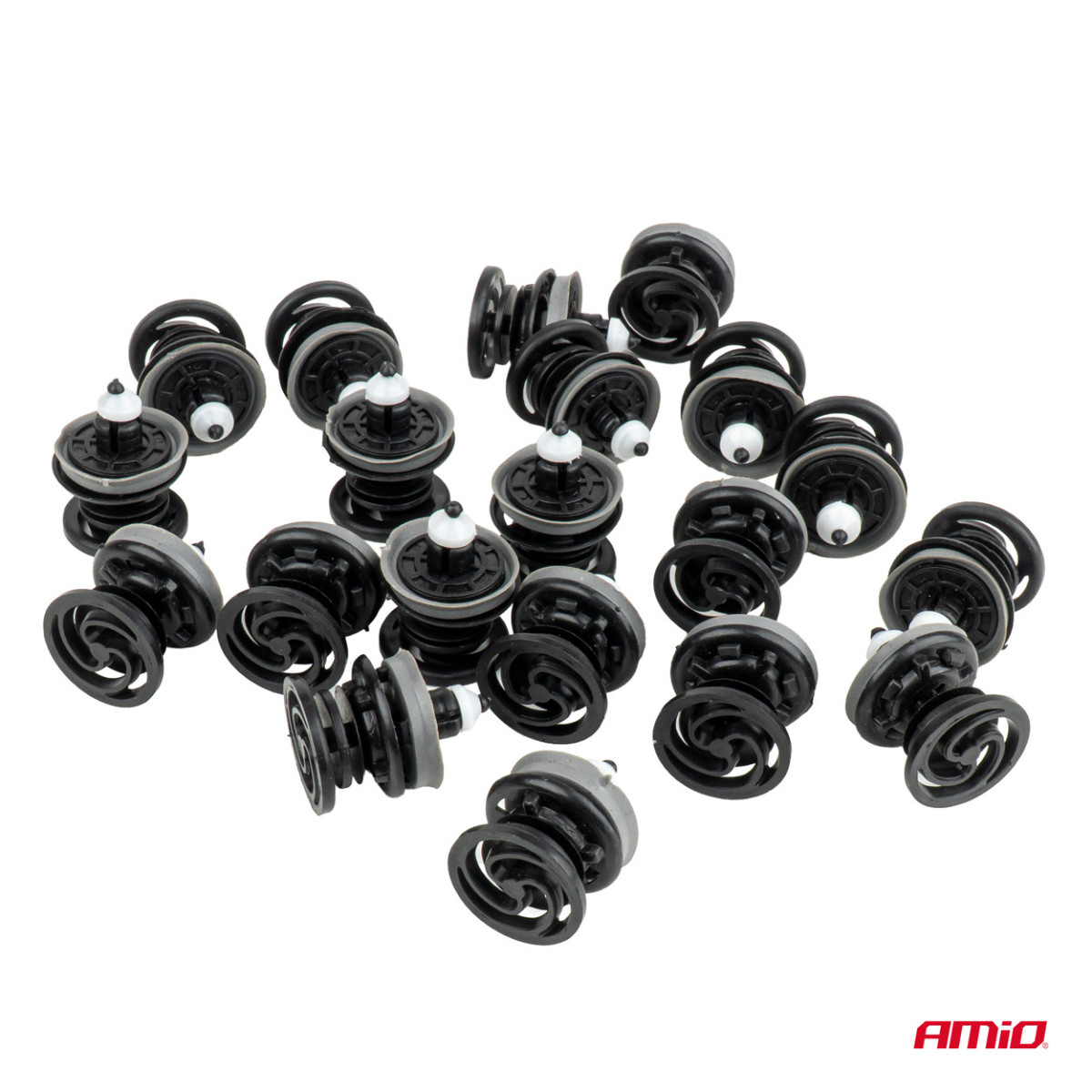 Ukse polstri, laepolstri ja küljepaneelide klambrite komplekt 30,5 mm, 20 tk, AMIO-05037