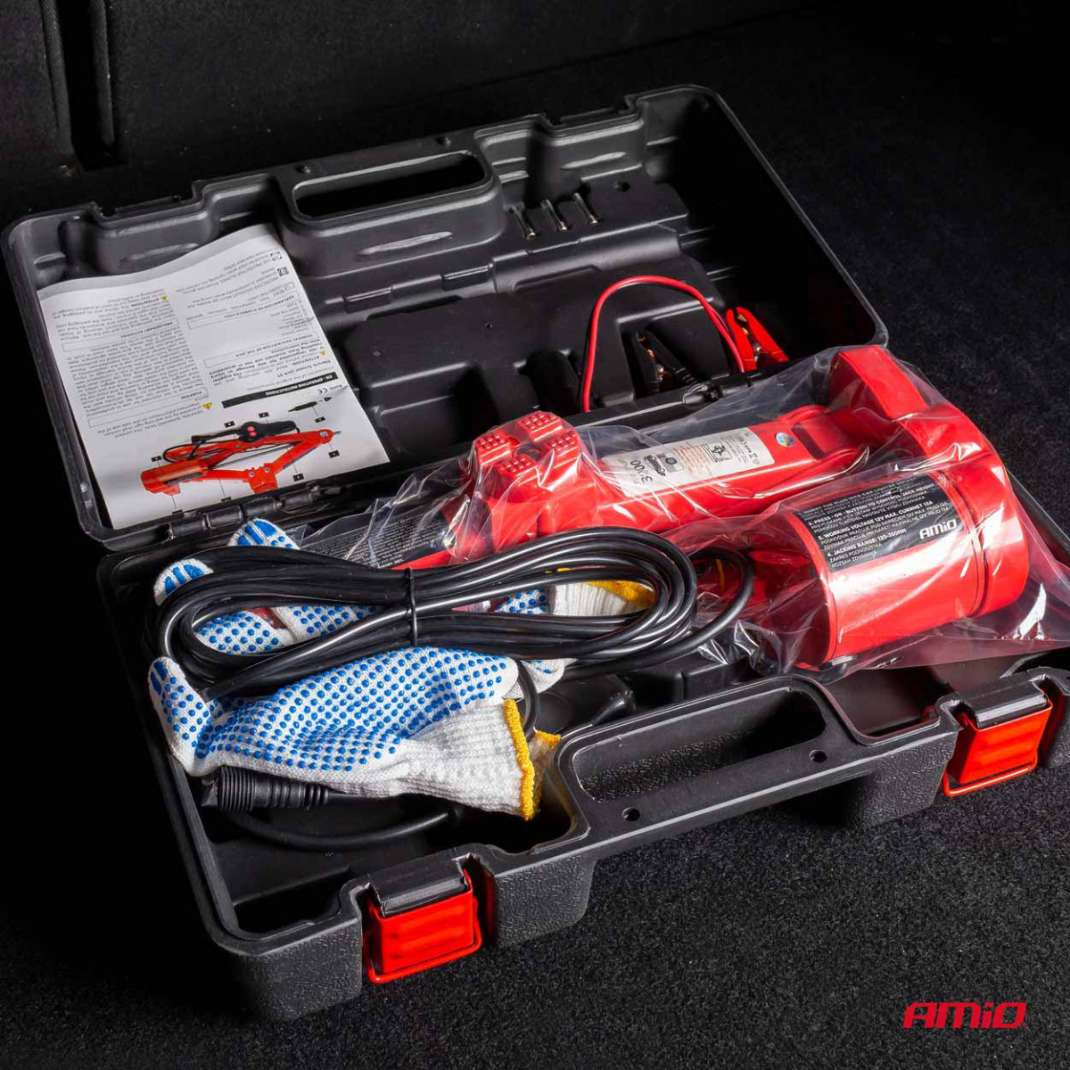 Elektriline trapetstõstuk 3000 kg, 12 V, puldiga ja remondikomplektiga AMIO-02406