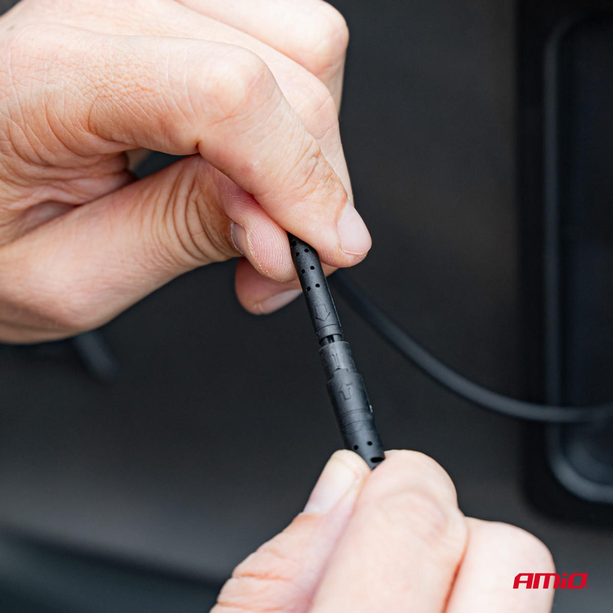 Numbrimärgi raam koos juhtmevaba tagurduskaameraga 12V